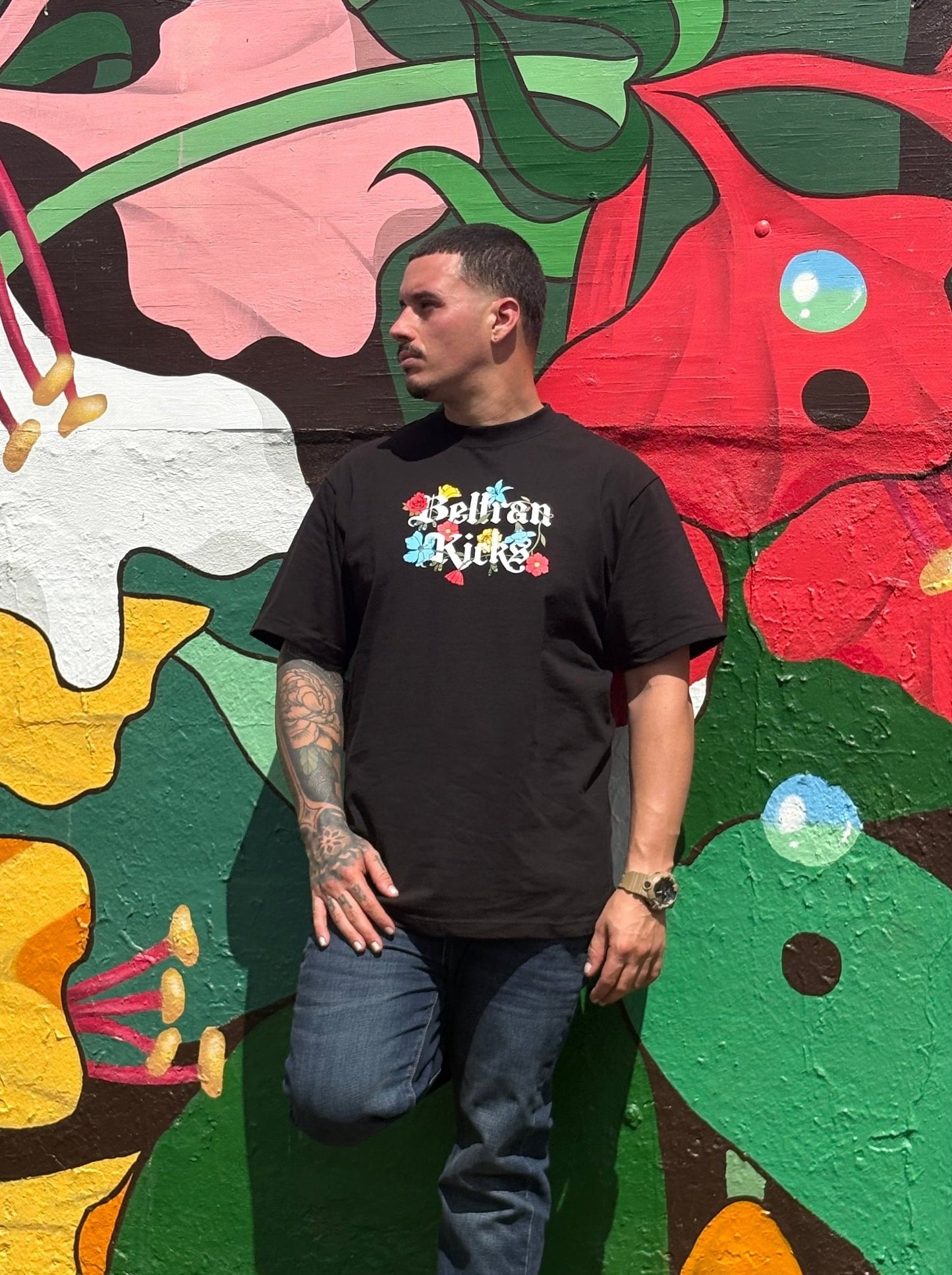 Beltrankicks Flowers Tee