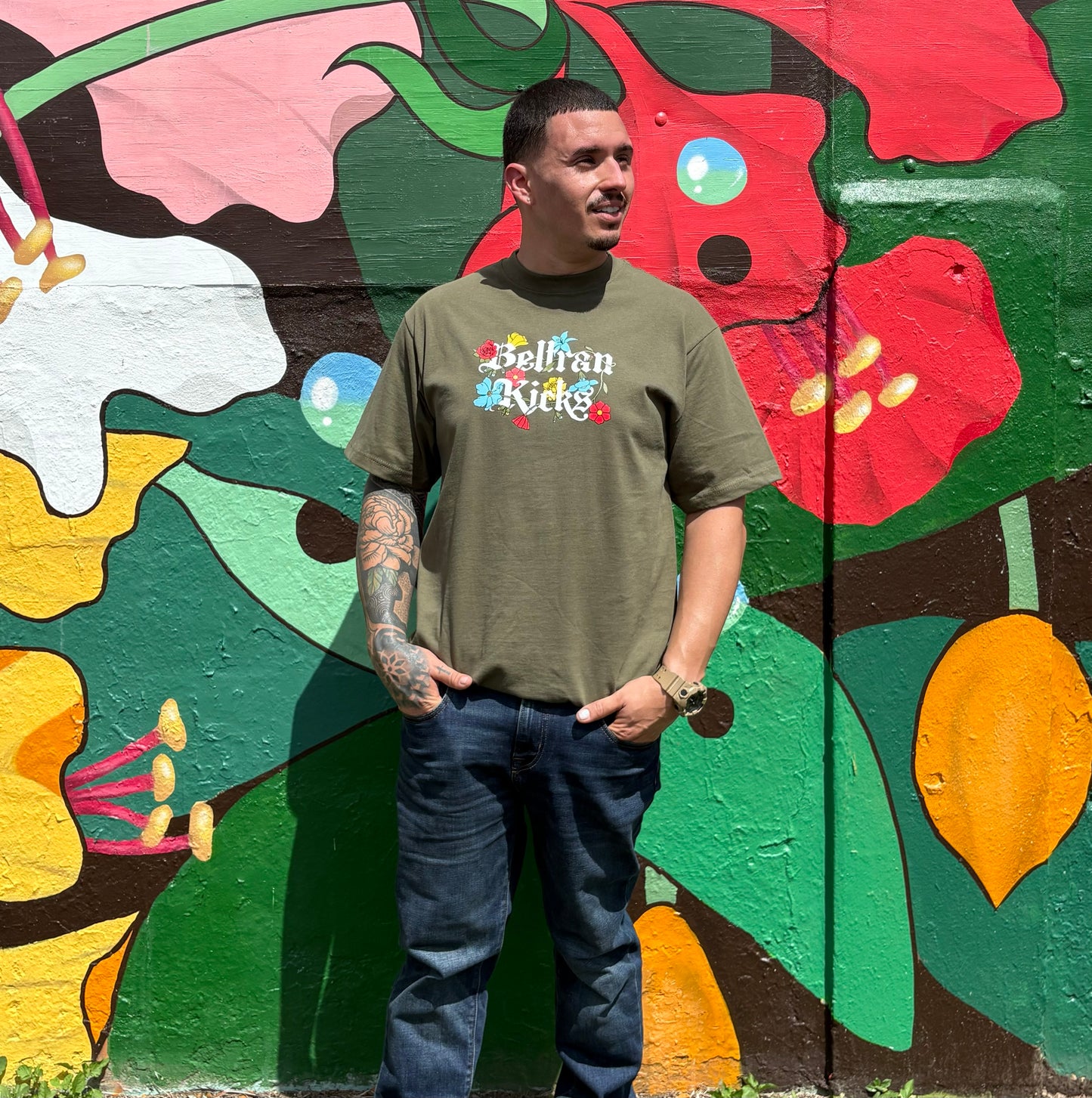 Beltrankicks Flowers Tee