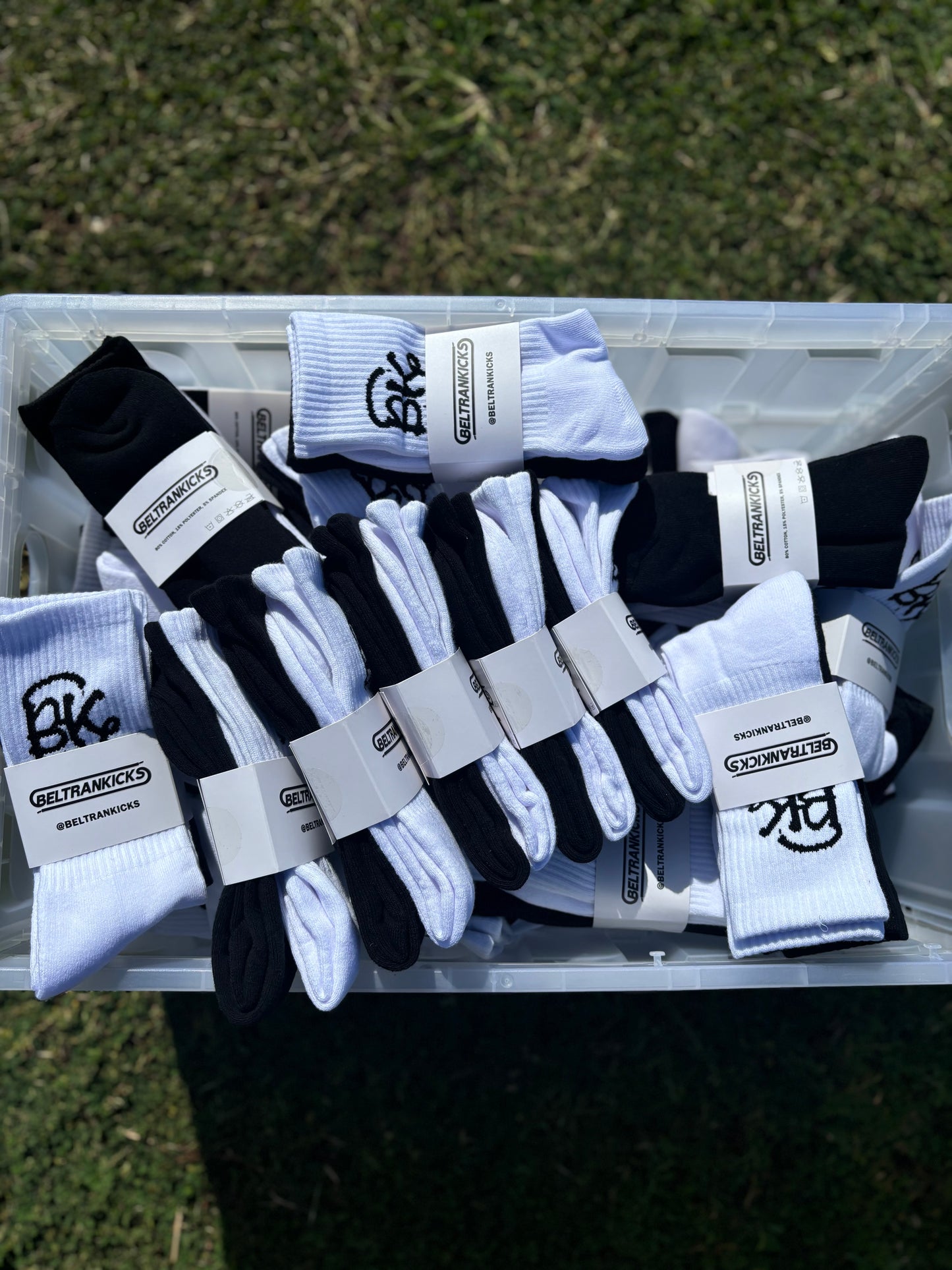 Beltrankicks Socks 2-pack (B&W)