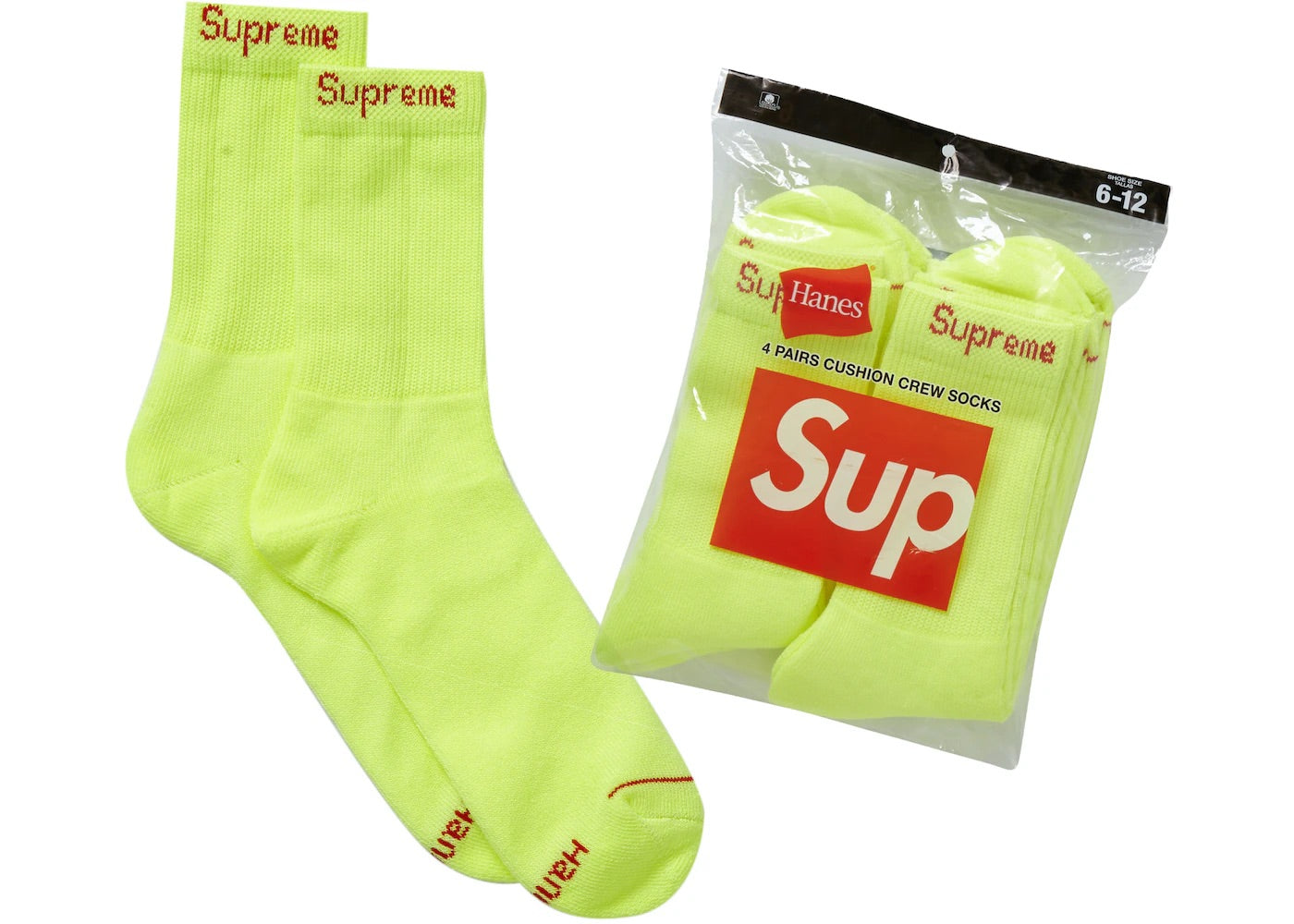 Supreme Hanes Socks 4 Pack