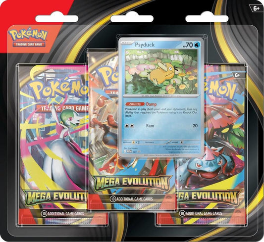 Mega Evolution 3 Pack Blister (Psyduck)